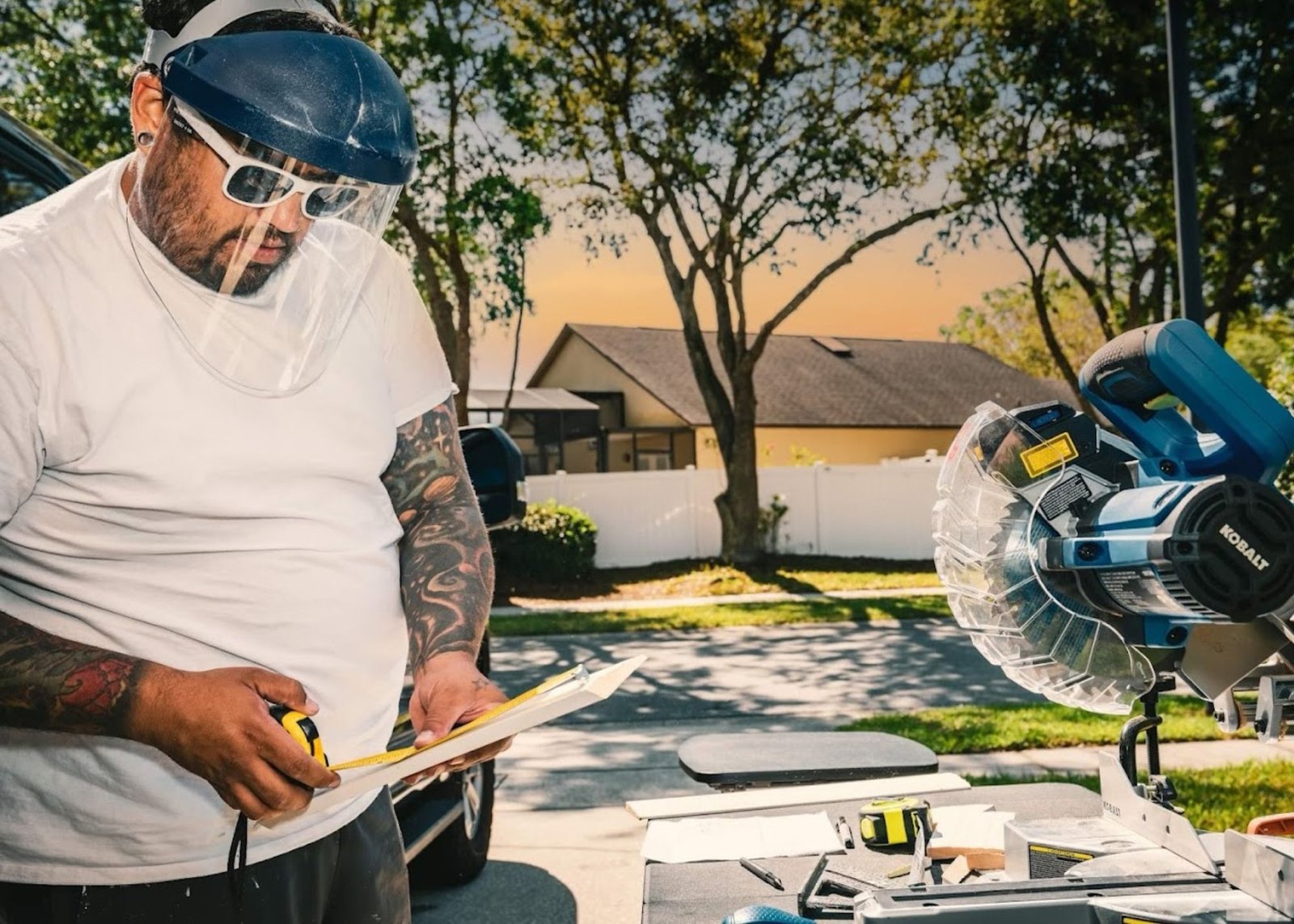 Chris De La Rosa, professional handyman at work.